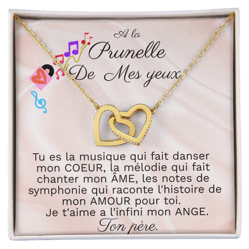 Collier Ange. Interlocking Hearts Necklace