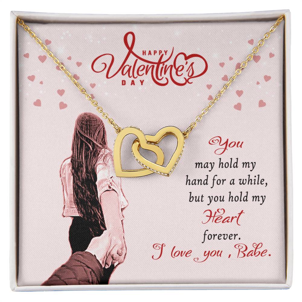 Forever Love - Valentine'S Day Necklace Interlocking Hearts Necklace