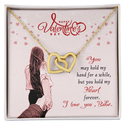 Forever Love - Valentine'S Day Necklace Interlocking Hearts Necklace