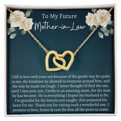 Future Mother In Law Interlocking Hearts Necklace