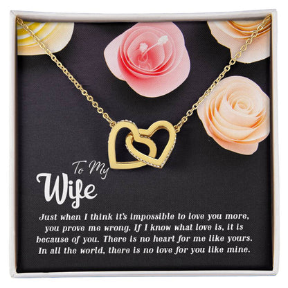 Collection Wife - Just When I Think - Necklace Interlocking Hearts Necklace