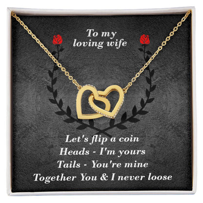 You & I Interlocked Hearts Necklace. Interlocking Hearts Necklace