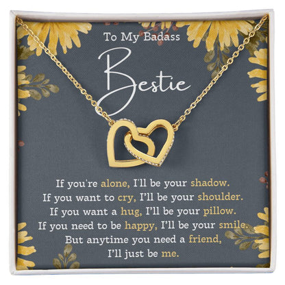 Best Friend Necklace Best Friend Gift Gift For Friend Friendship Interlocking Necklace Friend Forever Gifts Best Friend Birthday Gifts Interlocking Hearts Necklace