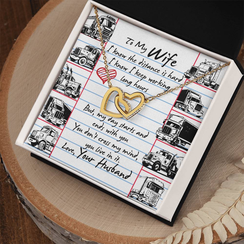 Trucker'S Wife - Interlocking Heart Necklace Interlocking Hearts Necklace