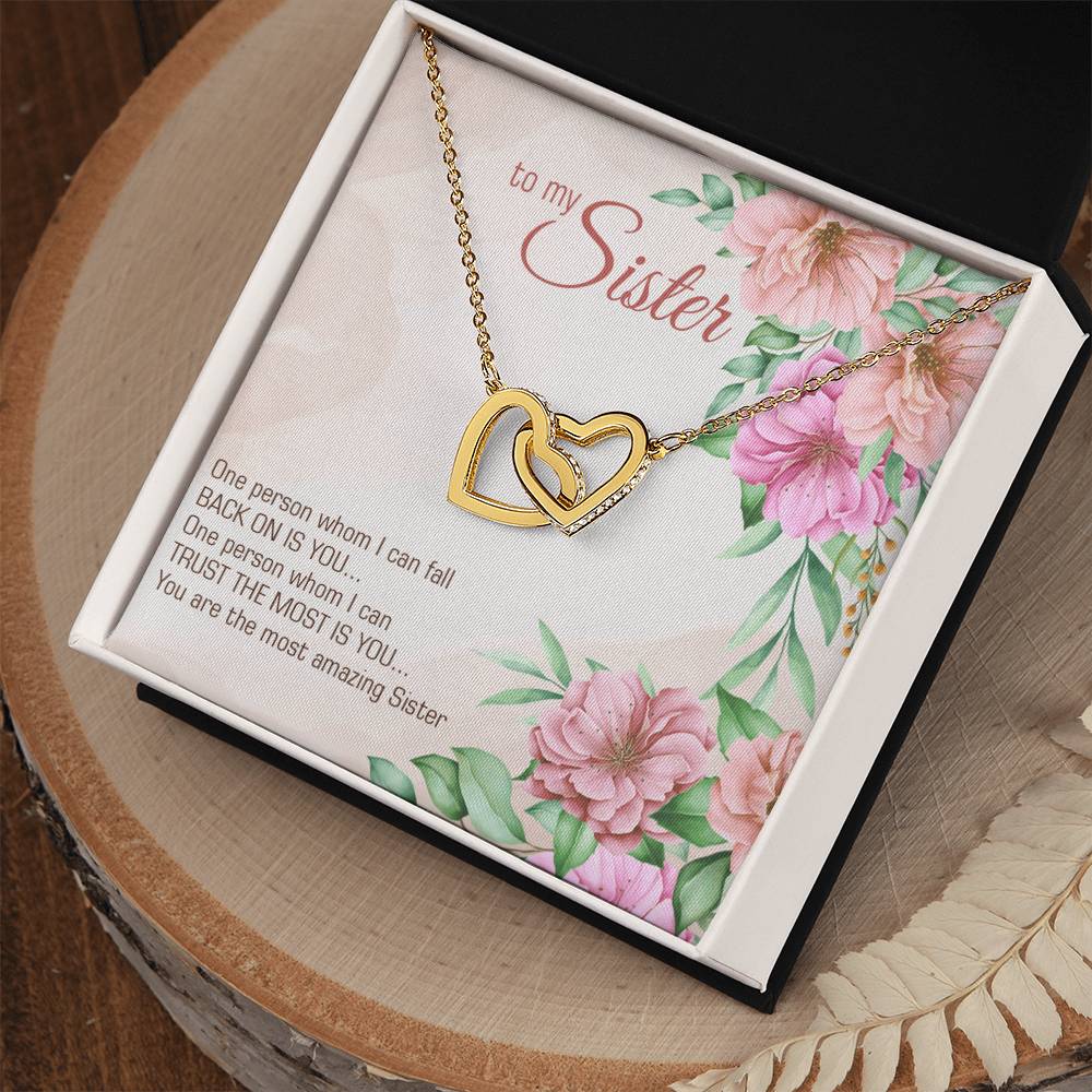 Collection Sister - Most Amazing Sister - Interlocking Hearts Necklace