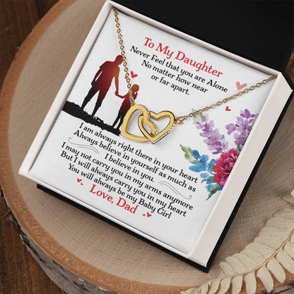 Gift For Daughter - Interlocking Heart Necklace Interlocking Hearts Necklace