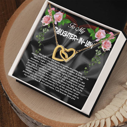 Daughter-In-Law Interlocking Hearts Necklace
