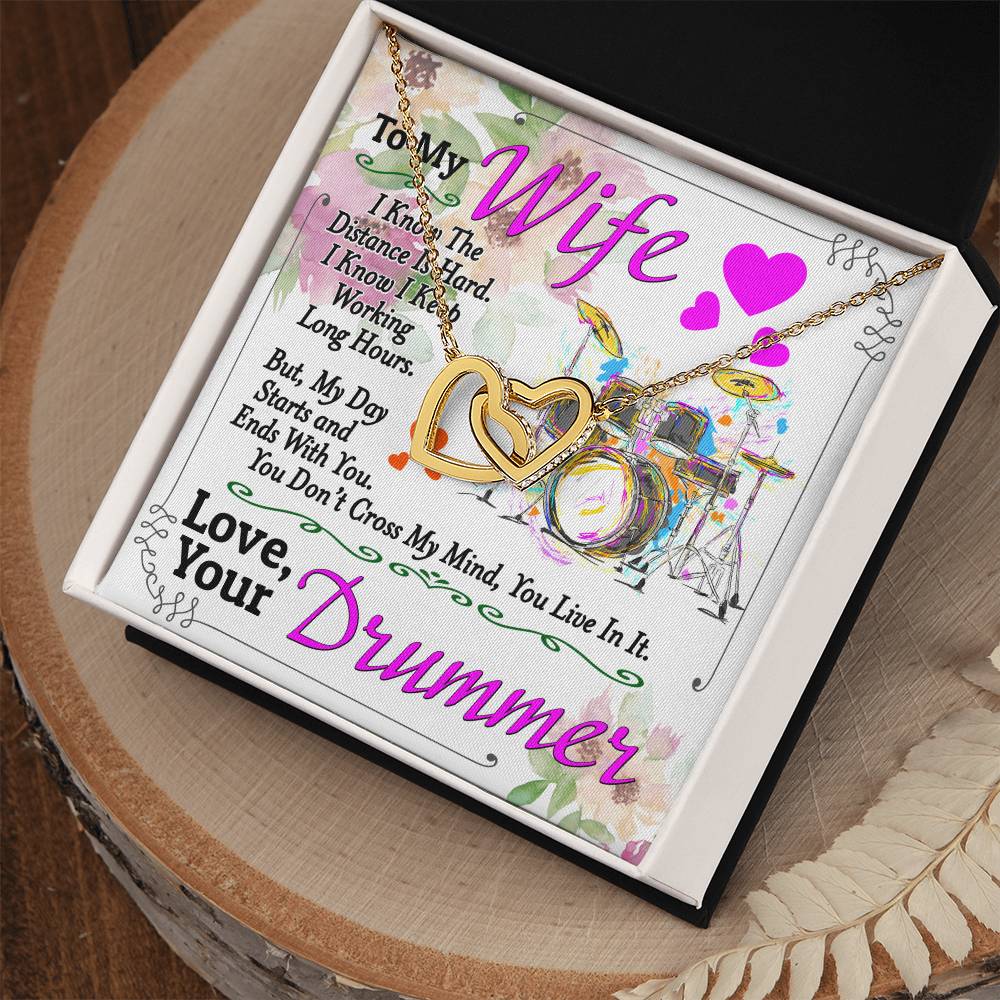 Drummer'S Wife - Interlocking Heart Necklace Interlocking Hearts Necklace