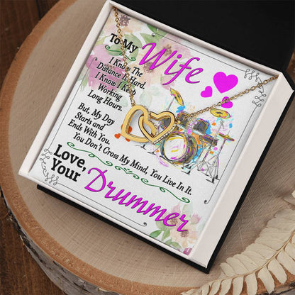 Drummer'S Wife - Interlocking Heart Necklace Interlocking Hearts Necklace