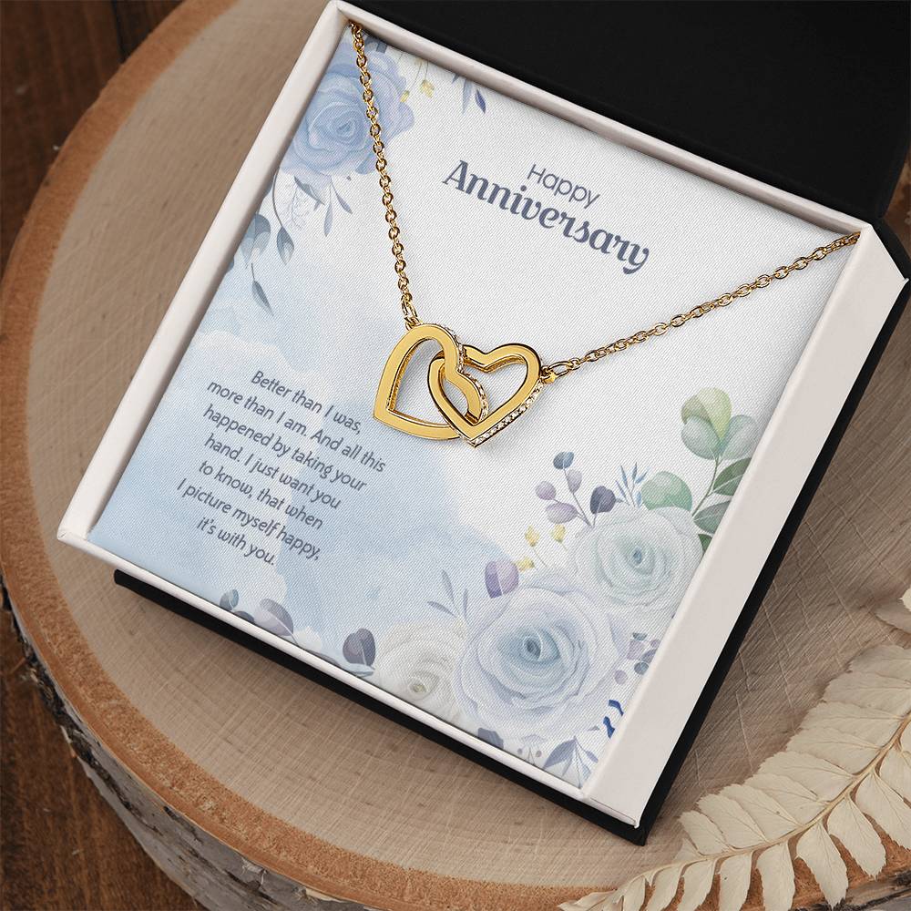 Anniversary Edition Happy With You - Interlocking Hearts Necklace
