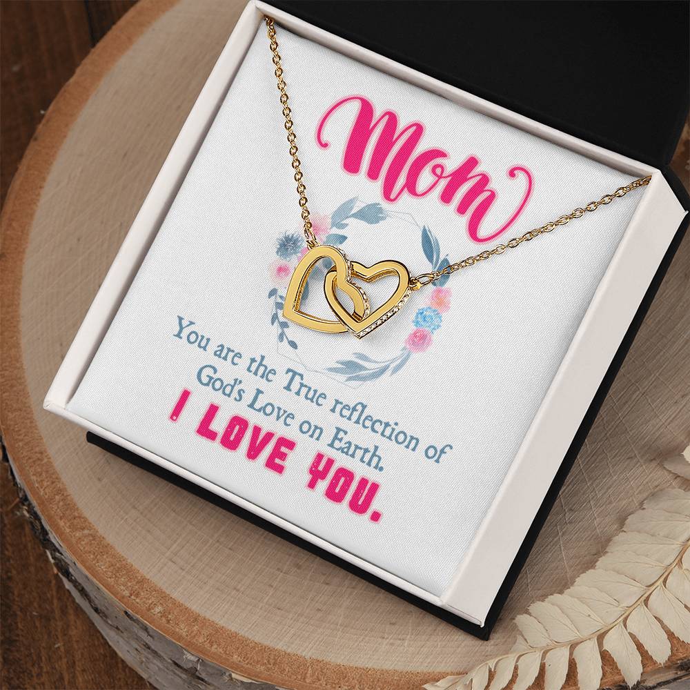 Gift For Mom - Interlocking Hearts Necklace