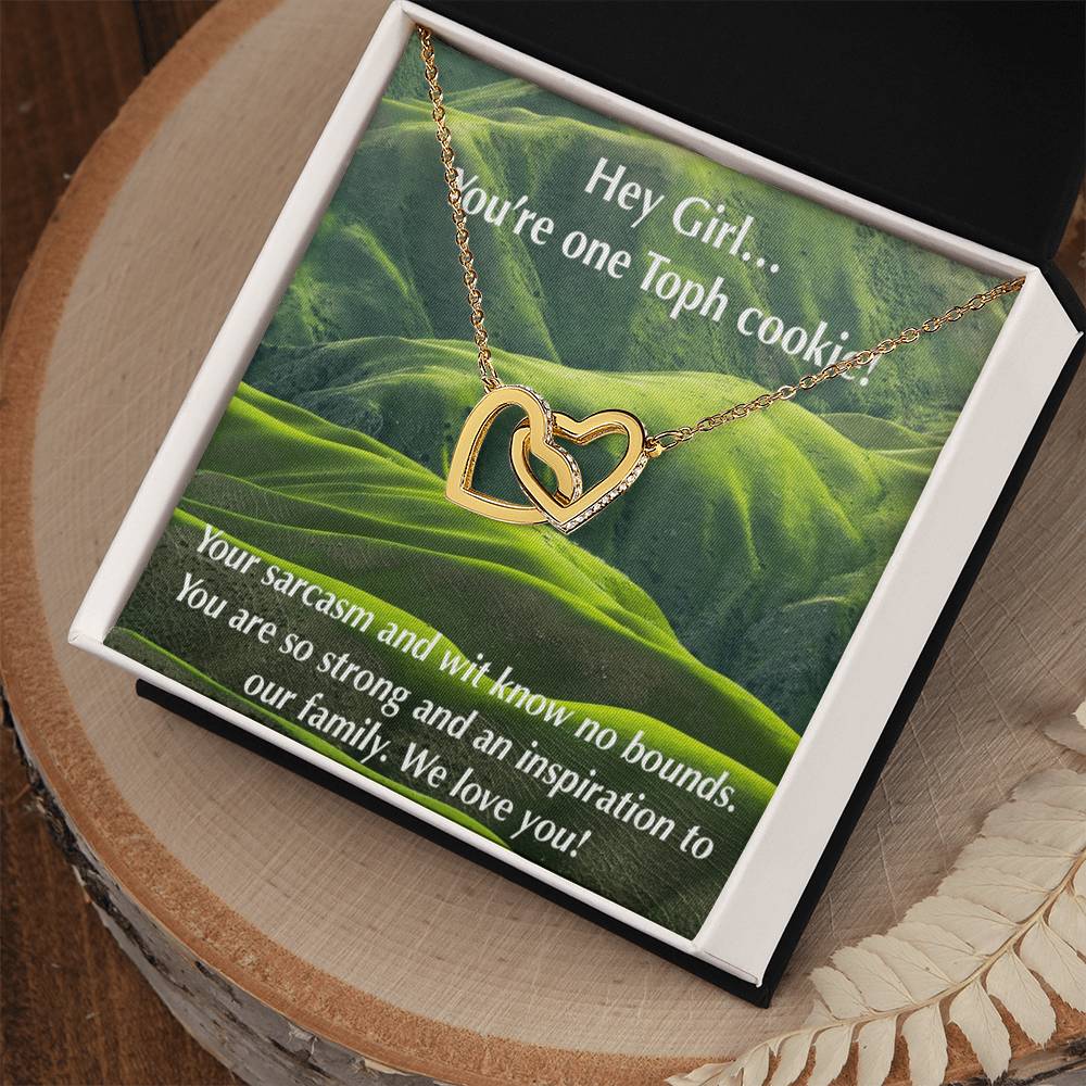 You'Re One Toph Cookie! Atla Fan Jewelry- By Geekchic Interlocking Hearts Necklace