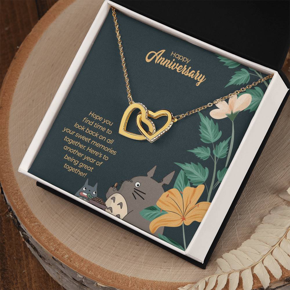 Totoro Anniversary Edition Another Year Of Great Love - Interlocking Hearts Necklace