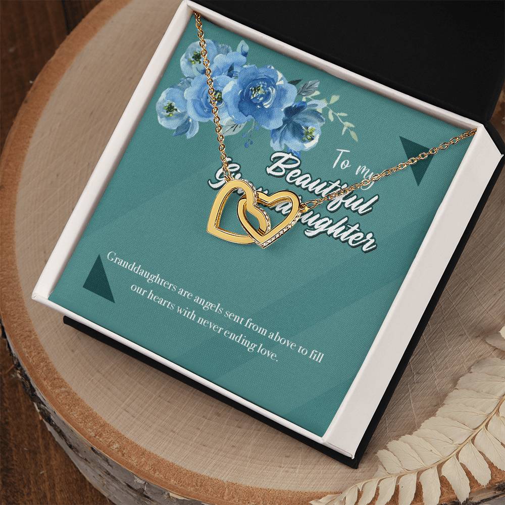 Beautiful Goddaughter Interlocking Hearts Necklace