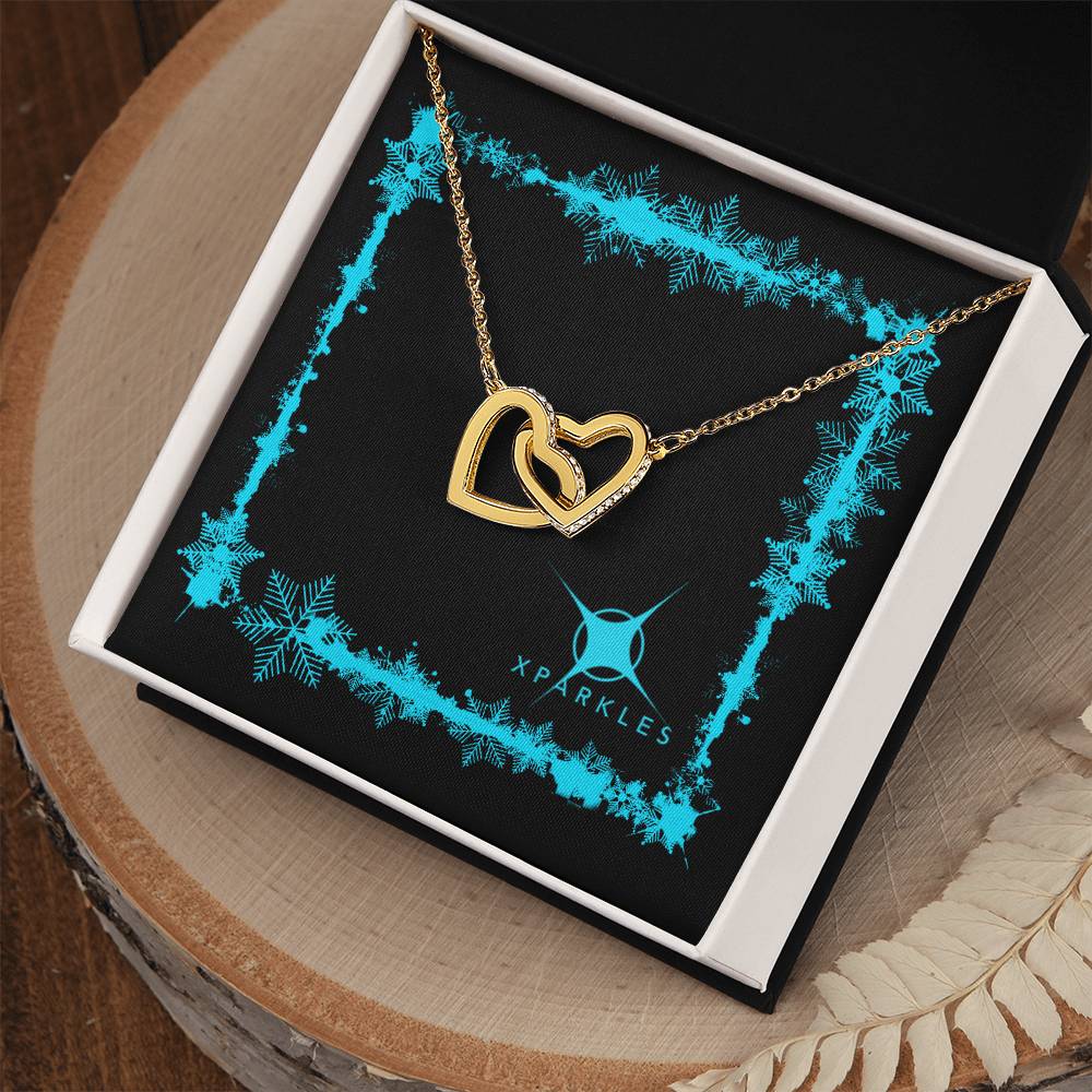 Xparkles Interlocking Hearts Necklace