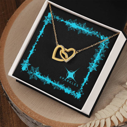 Xparkles Interlocking Hearts Necklace