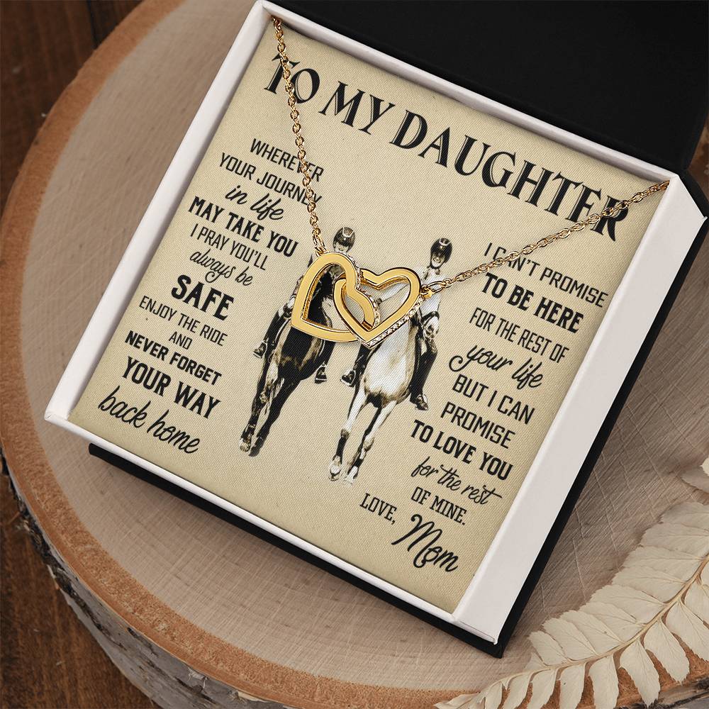 Gift For Daughter - Interlocking Hearts Necklace