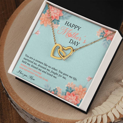 A Women Like No Other Interlocking Hearts Necklace
