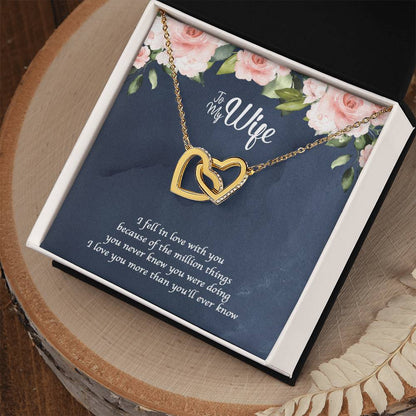 A Million Things Interlocking Heart Necklace Interlocking Hearts Necklace