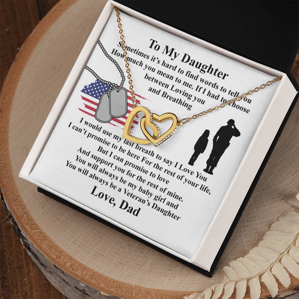Veteran'S Daughter - Interlocking Heart Necklace Interlocking Hearts Necklace