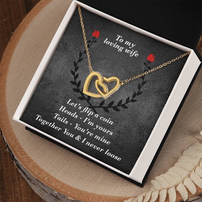 You & I Interlocked Hearts Necklace. Interlocking Hearts Necklace