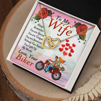 Biker'S Wife - Interlocking Heart Necklace Interlocking Hearts Necklace