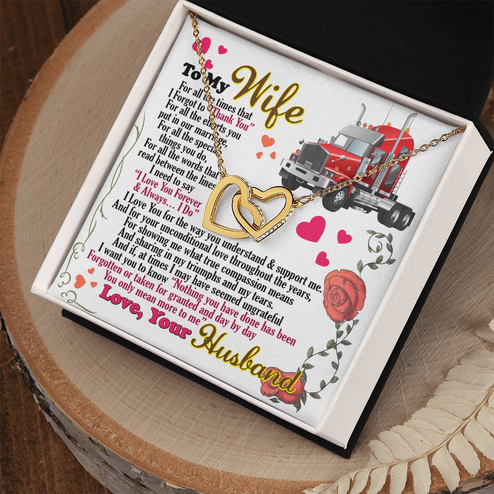 Trucker'S Wife - Interlocking Heart Necklace Interlocking Hearts Necklace