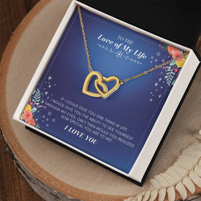 You And Me Forever Interlocking Hearts Necklace