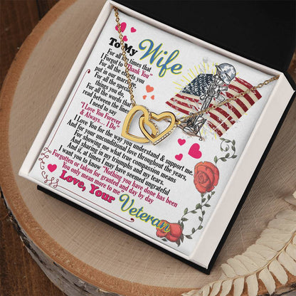 Veteran'S Wife - Interlocking Heart Necklace Interlocking Hearts Necklace