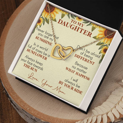 Daughter Interlocking Hearts Necklace