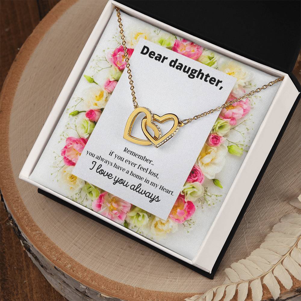 Dear Daughter Interlocking Hearts Necklace