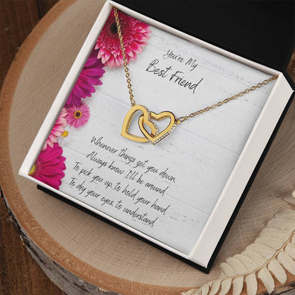You'Re My Best Friend Interlocked Hearts Necklace Interlocking Hearts Necklace