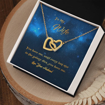 You Have Me Interlocking Hearts Necklace