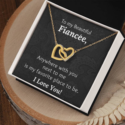 Fiancee With You Next To Me - Necklace Interlocking Hearts Necklace