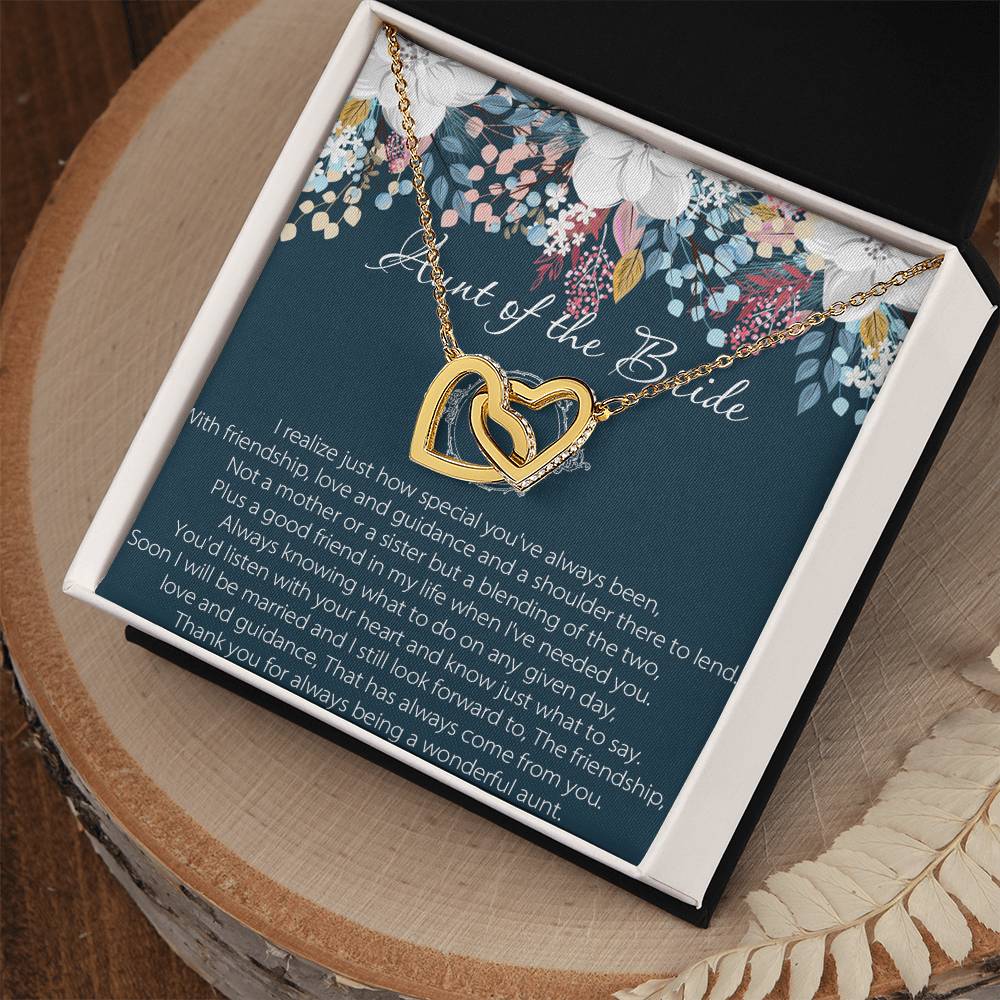 Aunt Of Bride Gift Aunt Of The Bride Necklace Aunt Interlocking Hearts Necklace Wedding Giftaunt Gift For Your Wedding Wedding Gift Aunt