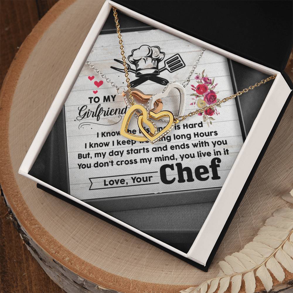 Chef'S Girlfriend-Interlocking Heart Necklace Interlocking Hearts Necklace
