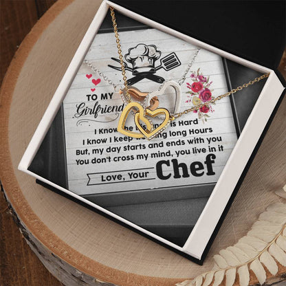 Chef'S Girlfriend-Interlocking Heart Necklace Interlocking Hearts Necklace