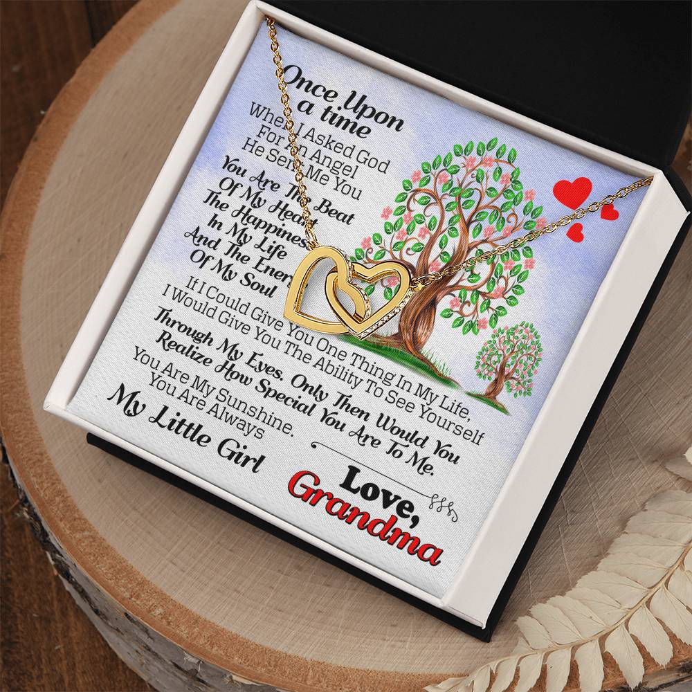 Gift For Granddaughter - Interlocking Heart Necklace Interlocking Hearts Necklace