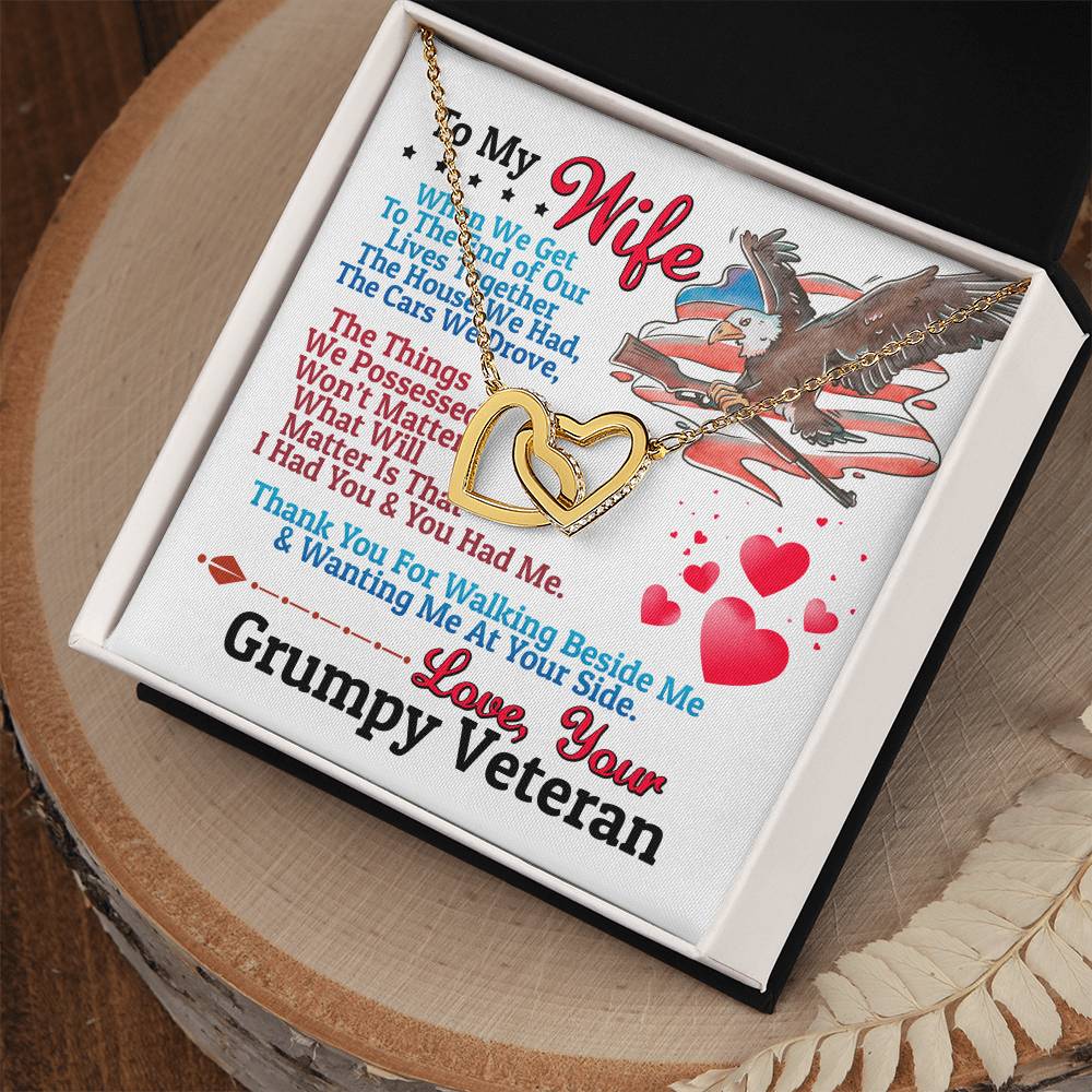 Veteran'S Wife - Interlocking Heart Necklace Interlocking Hearts Necklace