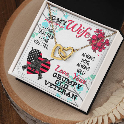 Veteran'S Wife - Interlocking Heart Necklace Interlocking Hearts Necklace