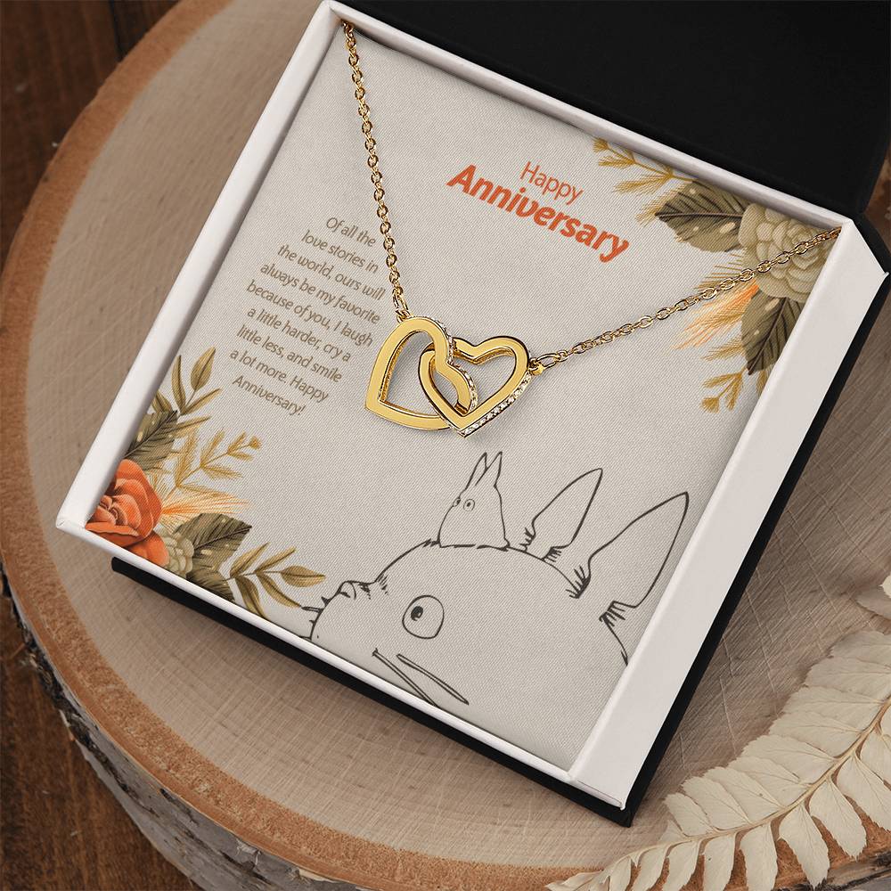 Totoro Anniversary Edition My Favorite Story Of Us - Interlocking Hearts Necklace