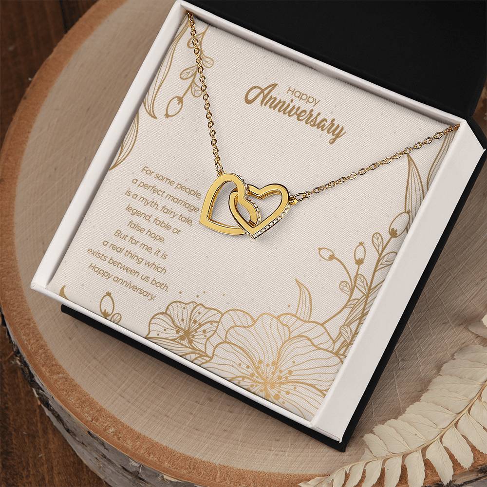 Anniversary Edition A Perfect Marriage - Interlocking Hearts Necklace