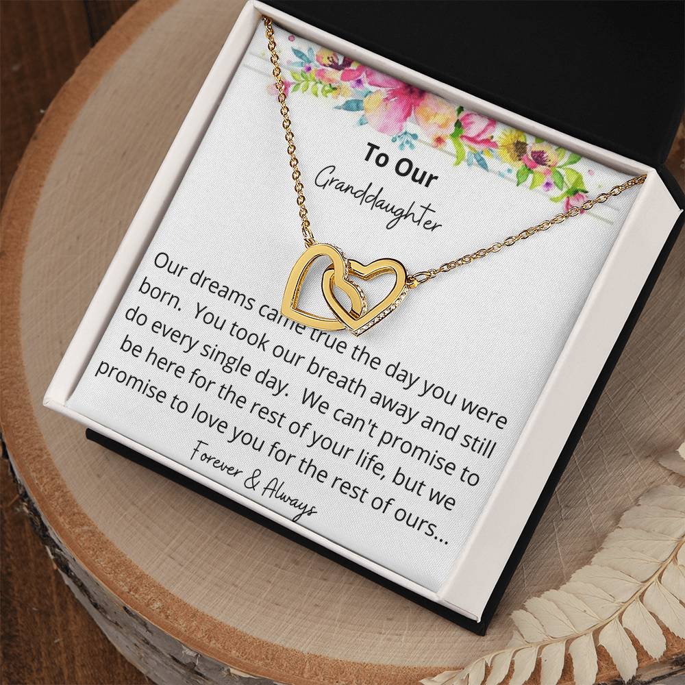 Two Hearts Forever And Always Necklace Interlocking Hearts Necklace