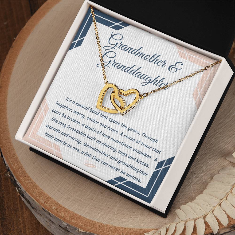 17. Grandmother And Granddaughter Interlocking Hearts Necklace