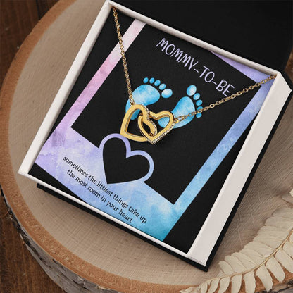 Best Gift For Future Mom Interlocking Hearts Necklace