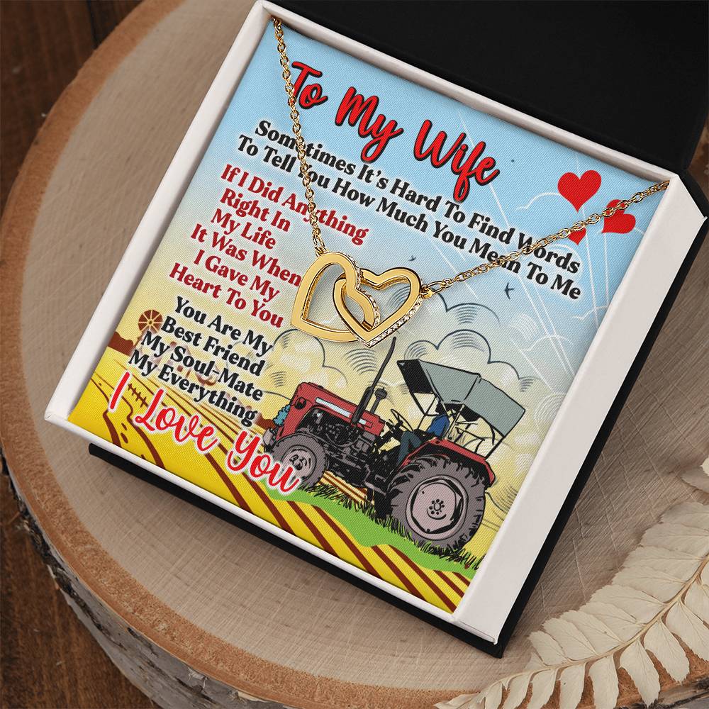 Farmer'S Wife - Interlocking Heart Necklace Interlocking Hearts Necklace