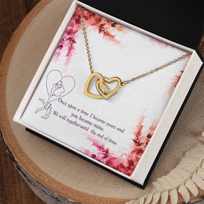 Together Until The End Of Time - Ih Interlocking Hearts Necklace