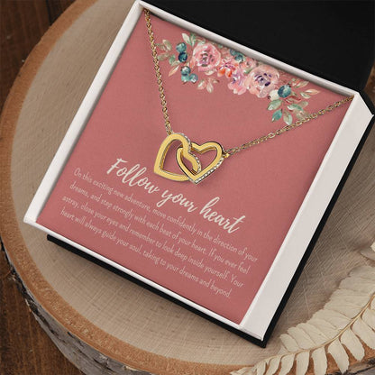 Follow Your Heart Necklace Interlocking Hearts Necklace