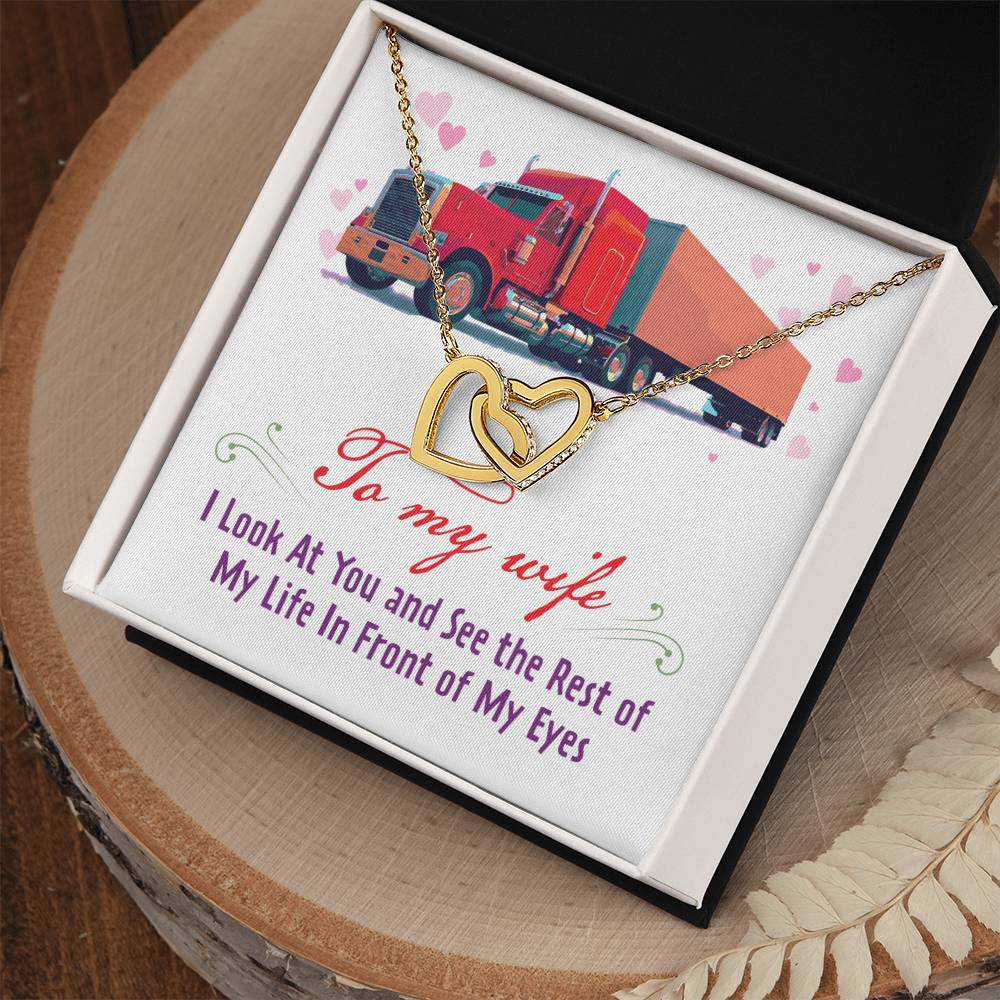 Trucker'S Wife - Interlocking Heart Necklace Interlocking Hearts Necklace