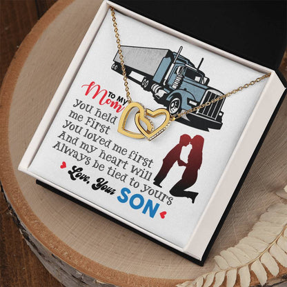 Trucker'S Mom - Interlocking Heart Necklace Interlocking Hearts Necklace